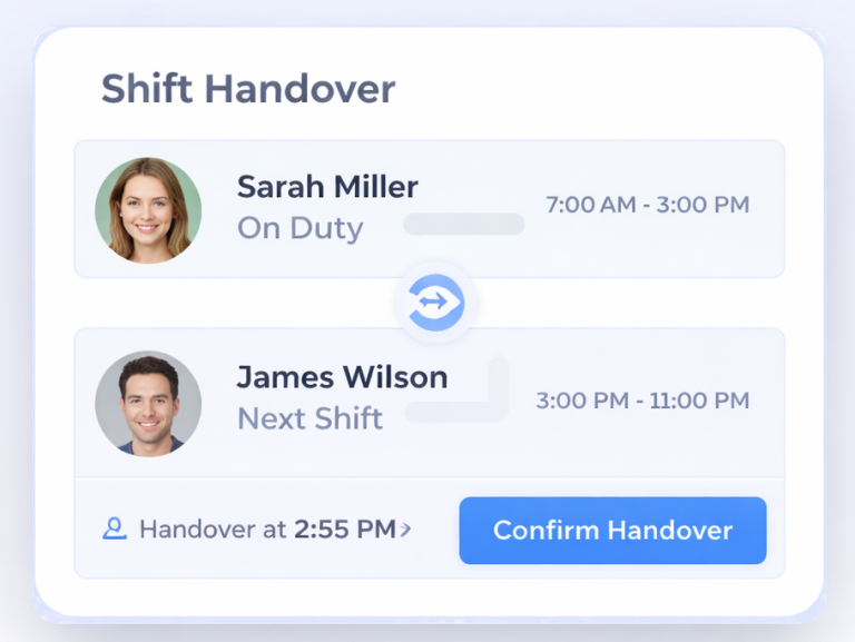 Staff attendance and clock-in software